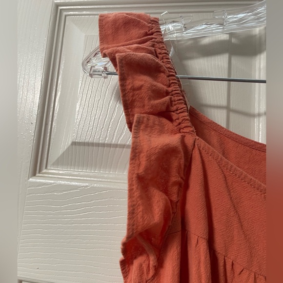 NWT UNIVERSAL THREADS Apricot Orange Flutter Sleeve Button Down Dress Size XXL - Picture 5 of 9